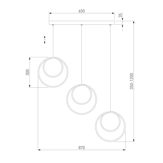 Светильник Eurosvet 90308/3 черный FLOW, ракурс 3