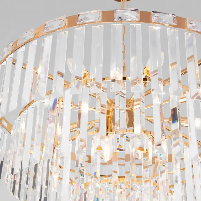 Люстра Eurosvet 10130/10 золото ELEGANTE — золотой, ракурс 3