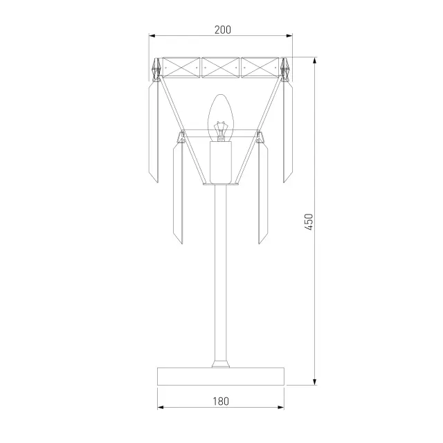 Торшер Eurosvet 01136/1 золото ELEGANTE — золотой, ракурс 4