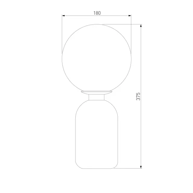 Настольная лампа Eurosvet 01197/1 BUBBLE — латунь, ракурс 4