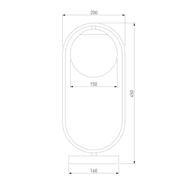 Настольная лампа Eurosvet 01138/1 хром RINGO, ракурс 3