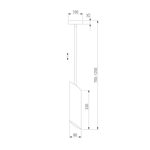 Светильник Eurosvet 50245/1 черный DOME, ракурс 5