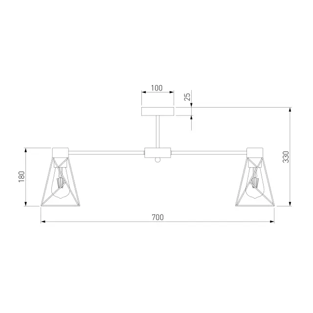 Люстра Eurosvet 70107/8 TRAPPOLA — черный, ракурс 4