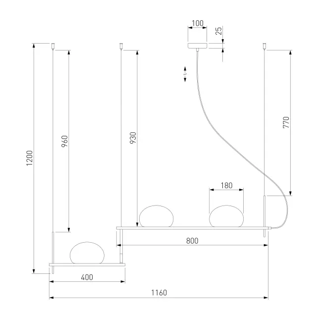 Светильник Eurosvet 70145/3 белый STAIR, ракурс 3