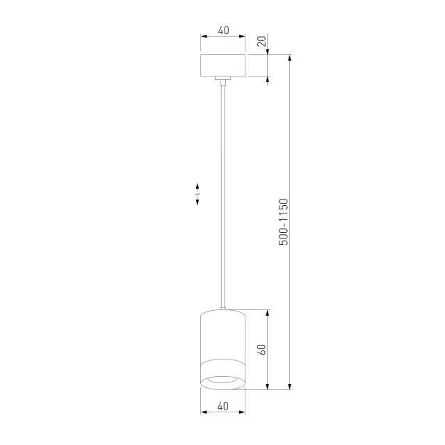 Светильник Eurosvet 50248/1 LED/черный PICCOLO, ракурс 4
