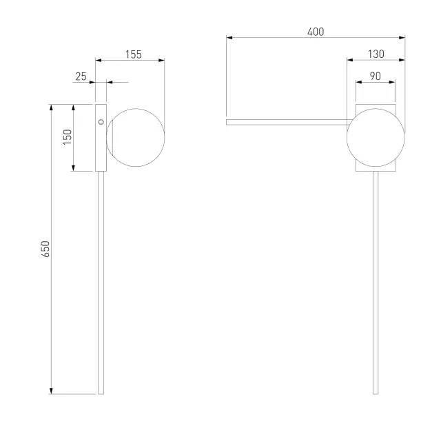 Бра Eurosvet 40034/1 золото FREDO — золотой, ракурс 5