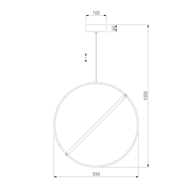 Светильник Eurosvet 90282/1 хром ELEMENT, ракурс 2