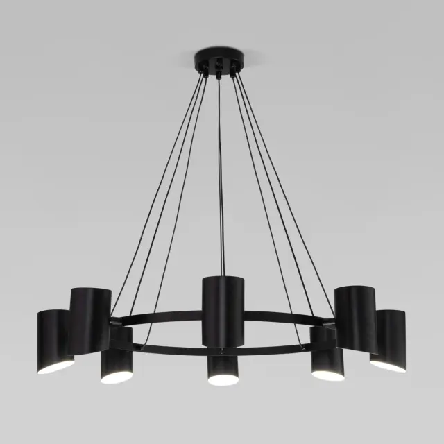 Люстра Eurosvet 70147/8 черный Smart SPLAY, ракурс 3