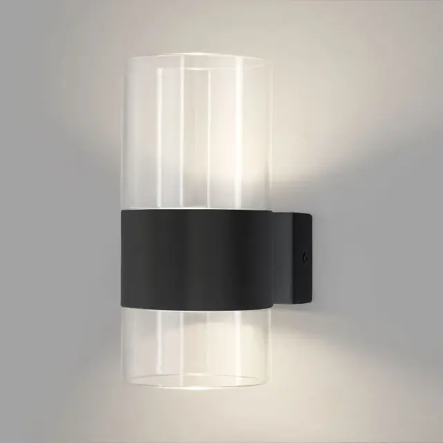 Бра Eurosvet 40021/1 LED чёрный/прозрачный WATFORD — черный