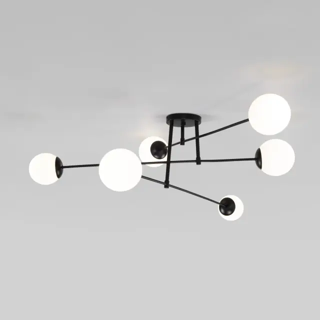 Люстра Eurosvet 30181/6 черный NETZ, ракурс 3