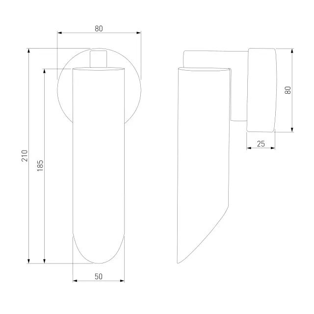 Бра Eurosvet 40037/1 белый WING, ракурс 4
