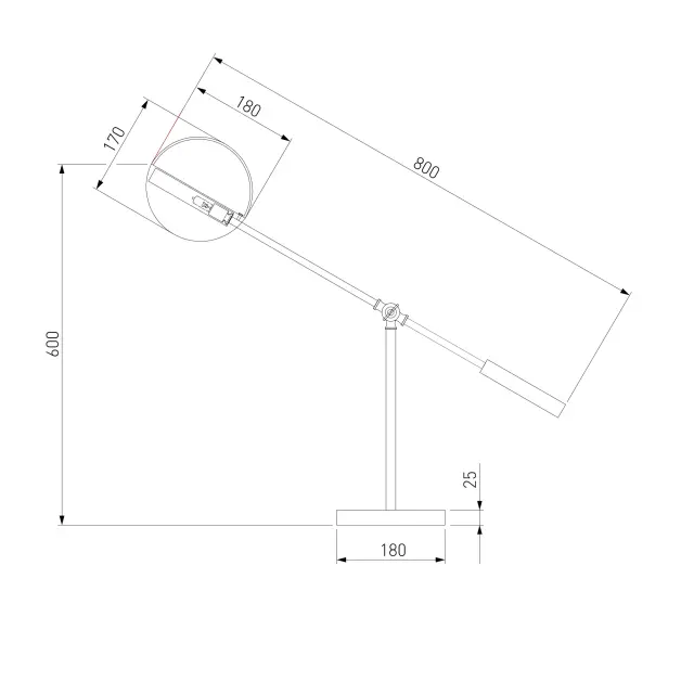 Настольная лампа Eurosvet 01141/1 черный/золото GRAZIA — золотой, ракурс 5