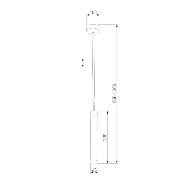Светильник Eurosvet 50255/1 титан PACIFIC — серый, ракурс 6