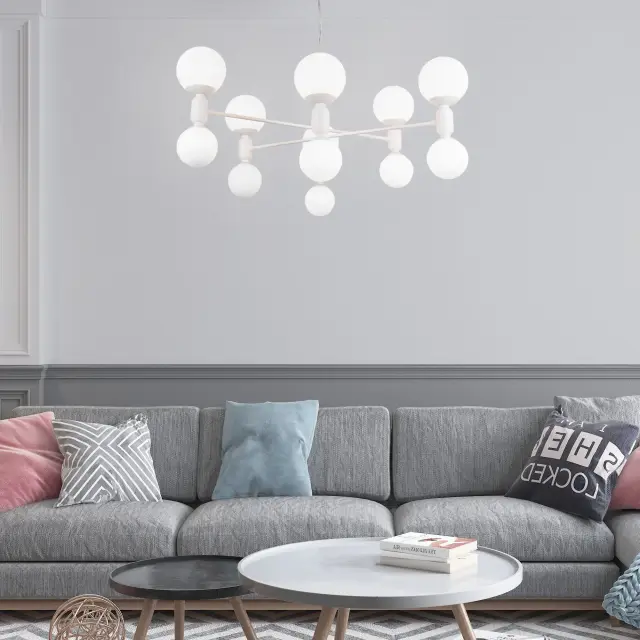Люстра Eurosvet 30182 белый BUBBLE, ракурс 5
