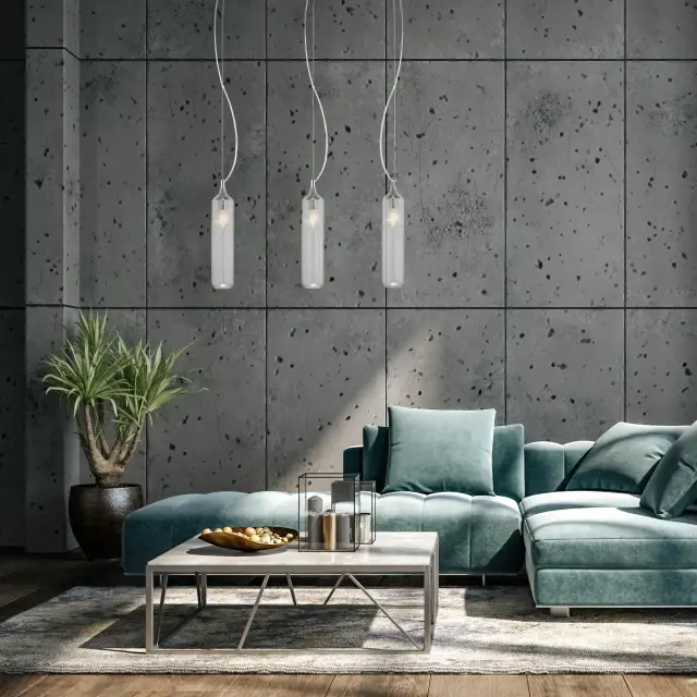 Светильник Eurosvet 50252/1 прозрачный SIESTA — хром, ракурс 3