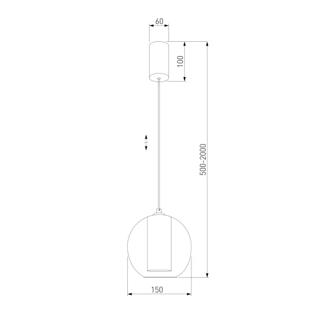 Светильник Eurosvet 50258/1 LED шоколад COBBLE — черный, ракурс 5