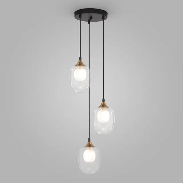Светильник Eurosvet 70216/3 латунь SPRITZ — черный