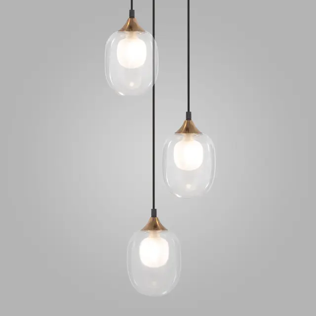 Светильник Eurosvet 70216/3 латунь SPRITZ — черный, ракурс 3