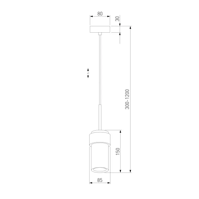 Светильник Eurosvet 50264/1 черный PEBBLE, ракурс 3