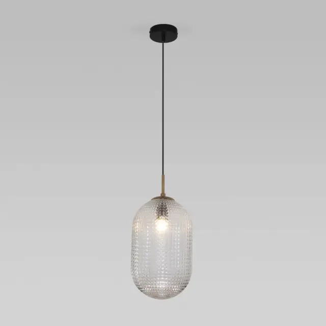 Светильник Eurosvet 50261/1 прозрачный GEM — черный, ракурс 2