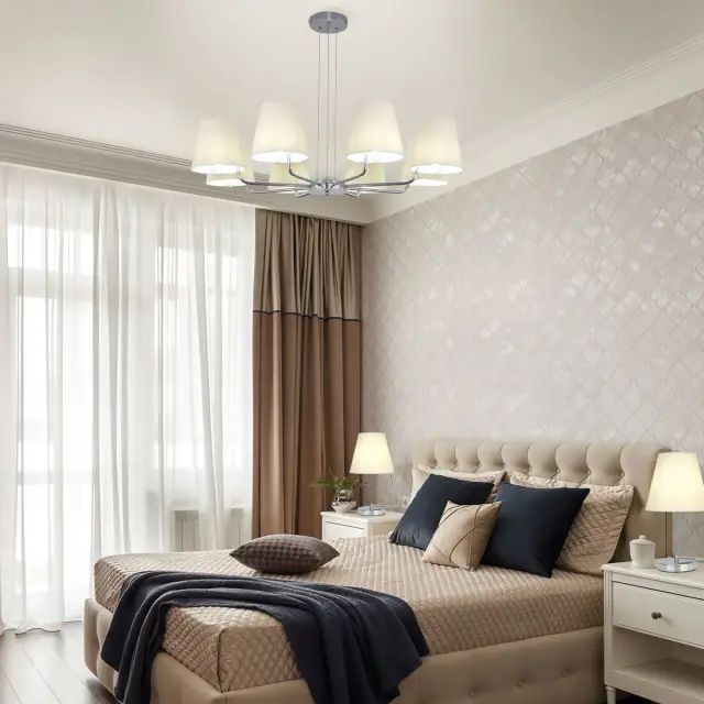 Люстра Eurosvet 60155/8 хром AMARETTO, ракурс 2