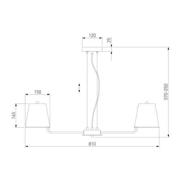 Люстра Eurosvet 60155/8 хром AMARETTO, ракурс 3