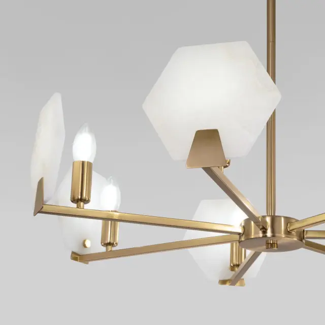 Люстра Eurosvet 60158/7 латунь MARBLE, ракурс 3