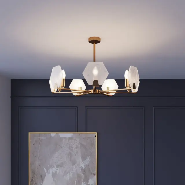 Люстра Eurosvet 60158/7 латунь MARBLE, ракурс 5