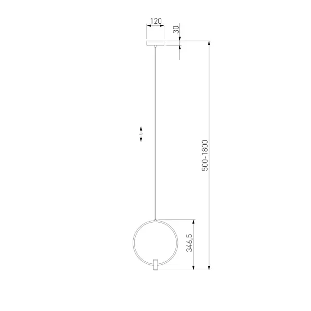 Светильник Eurosvet 50257/1 LED никель LAYLA, ракурс 6