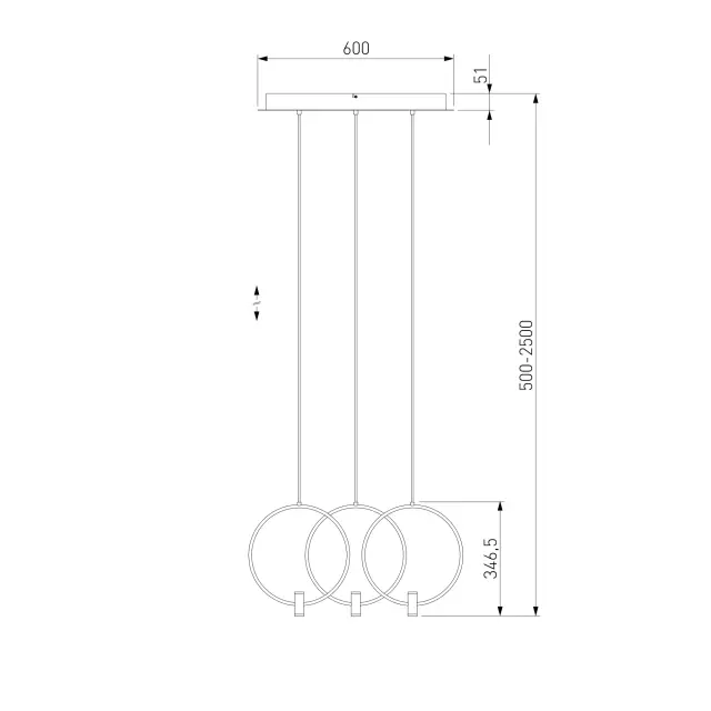 Светильник Eurosvet 50257/3 LED черный LAYLA, ракурс 4