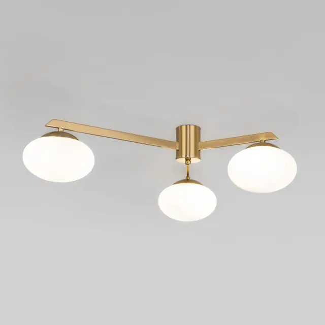 Люстра Eurosvet 70220/3 латунь OPALINE
