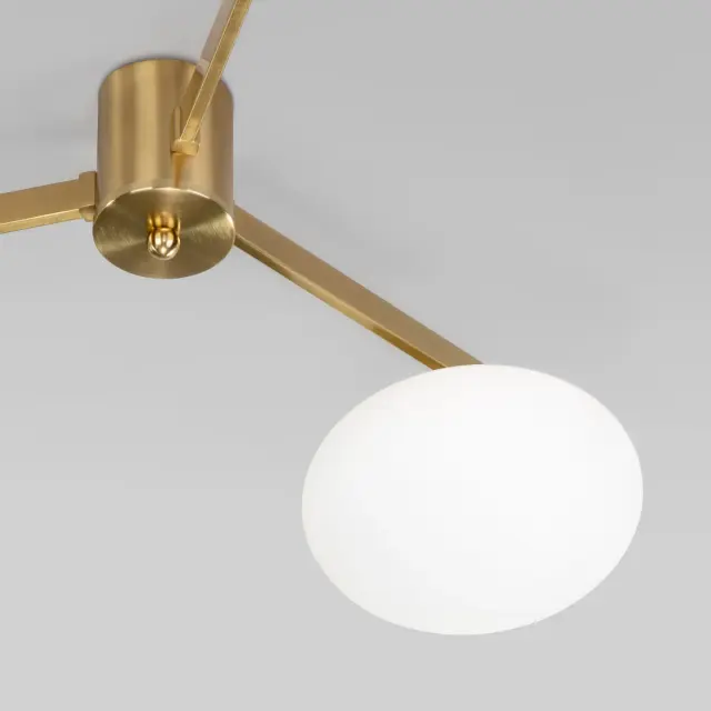 Люстра Eurosvet 70220/3 латунь OPALINE, ракурс 2