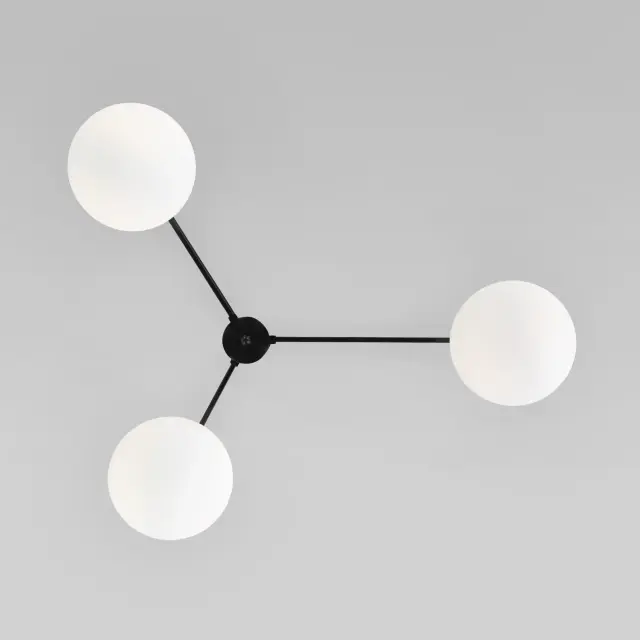 Люстра Eurosvet 70220/3 черный OPALINE, ракурс 3