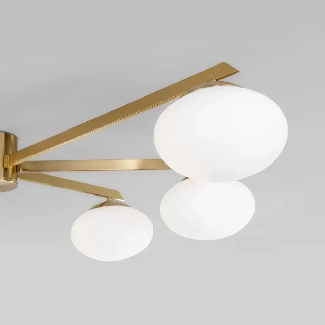 Люстра Eurosvet 70220/6 латунь Smart OPALINE, ракурс 2
