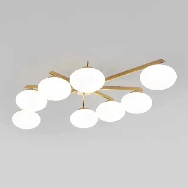 Люстра Eurosvet 70220/8 латунь Smart OPALINE
