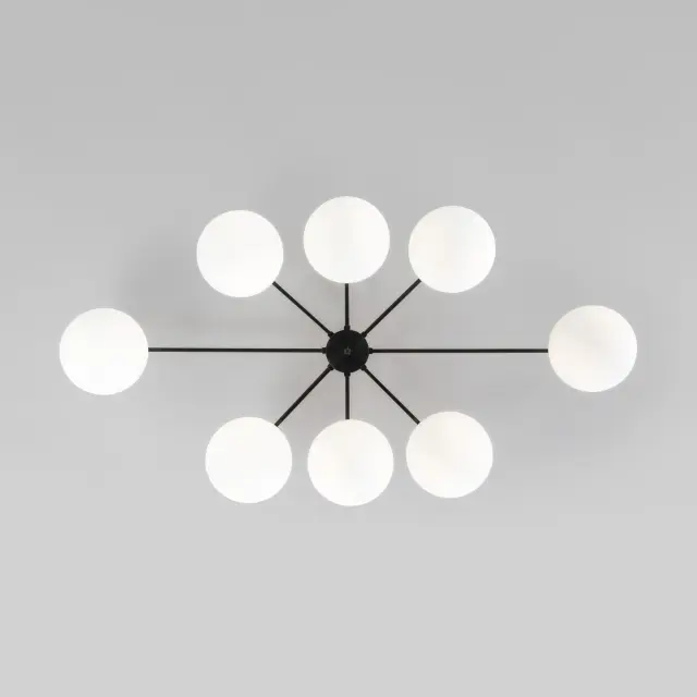 Люстра Eurosvet 70220/8 черный Smart OPALINE, ракурс 3