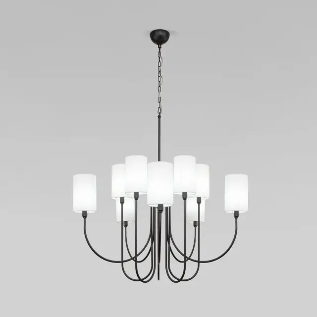 Люстра Eurosvet 60164/10 черный ABBEY