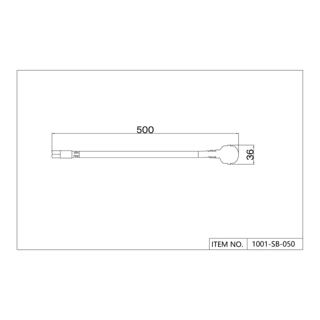 Проводной коннектор Favourite 1001-SB-050 UNICA — черный, ракурс 2