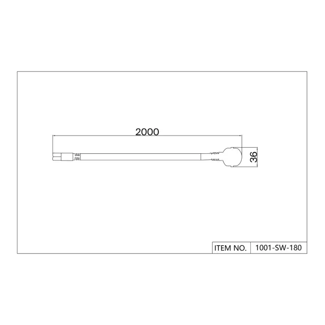 Проводной коннектор Favourite 1001-SW-180 UNICA — белый, ракурс 3