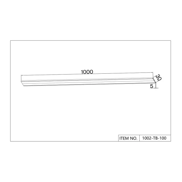 Накладной шинопровод Favourite 1002-TB-100 UNICA — черный, ракурс 3