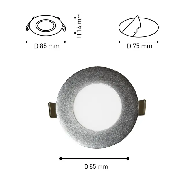 Точечный светильник Favourite 1660-3C FLASHLED — белый