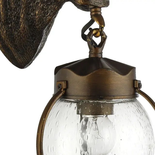 Уличный светильник Favourite 1847-1W HUNT — коричневый, ракурс 4