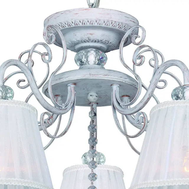 Люстра Favourite 2150-5PC AMANDA — белое золото, ракурс 2