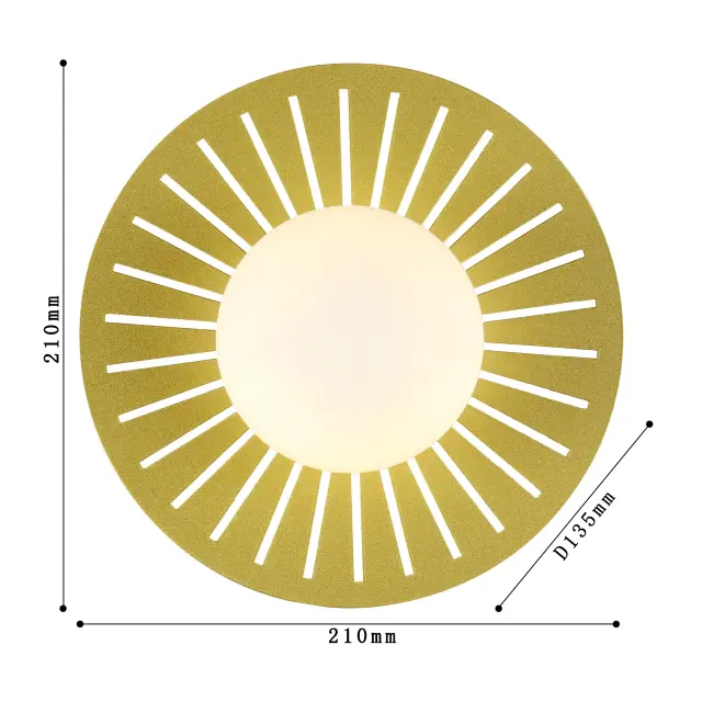 Бра Favourite 2356-1W SONNENBLUME — черный, ракурс 3