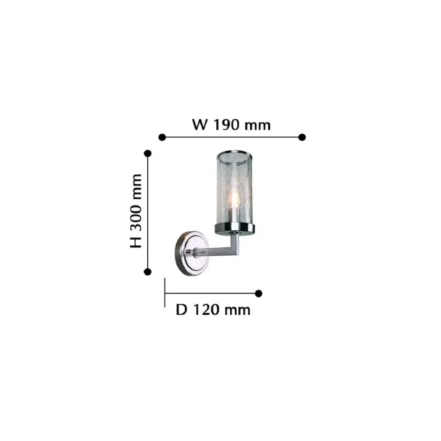 Бра Favourite 2374-1W ASSEMBLY — никель, ракурс 3