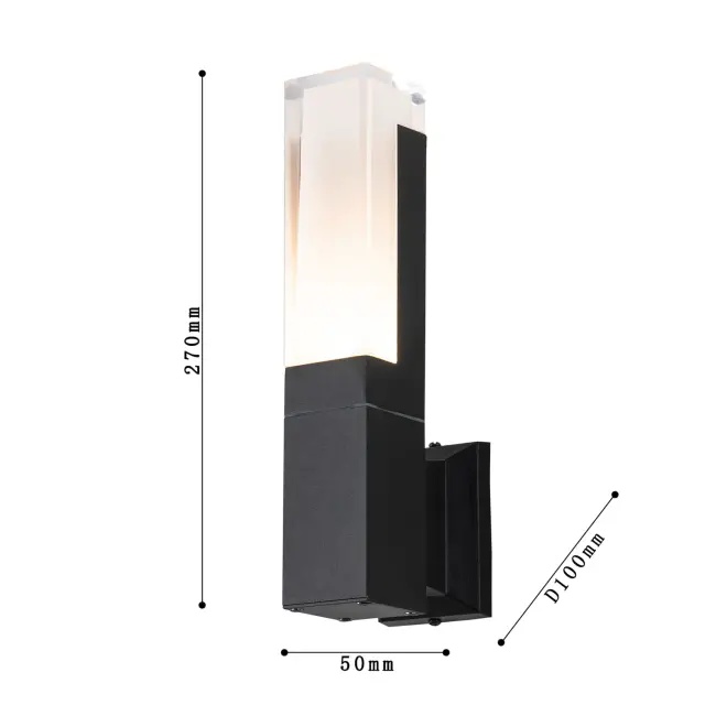 Уличный светильник Favourite 2861-1W PILLAR — черный, ракурс 4