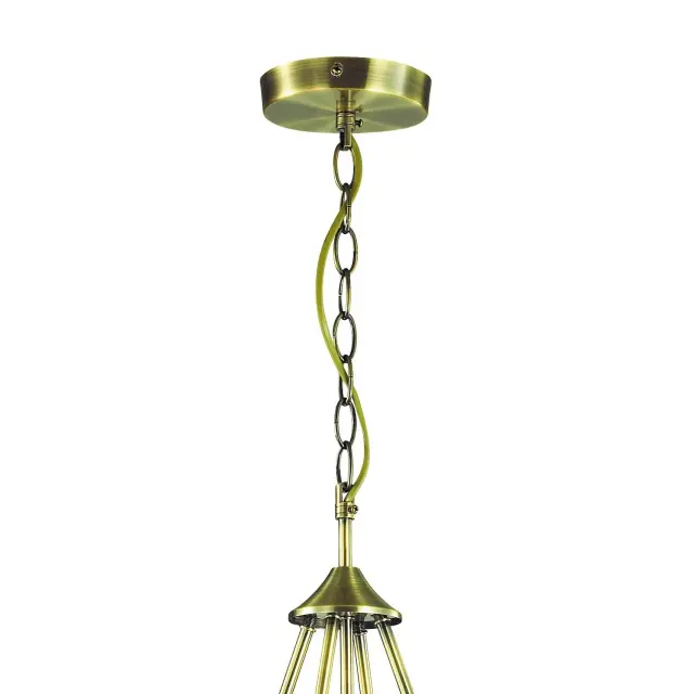Люстра Favourite 2925-7P OSTEN — латунь, ракурс 3