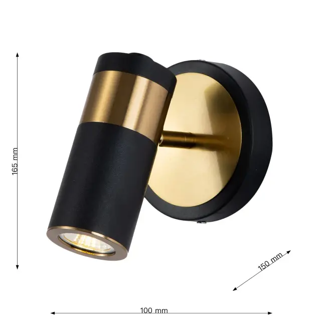 Бра Favourite 2997-1W LIGHT POINT — черный, ракурс 3