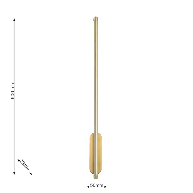 Бра Favourite 3001-1W REED — латунь, ракурс 2