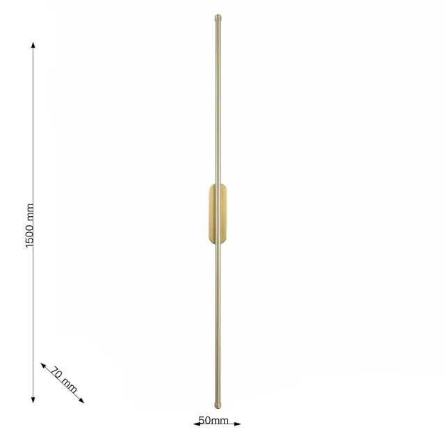 Бра Favourite 3001-3W REED — латунь, ракурс 2